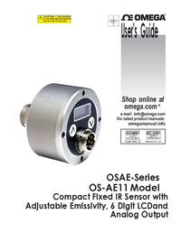 Thumbnail of document Manual - OS-AE11 Compact IR Sensor w/Adjustable Emissivity 6 Digit LCD